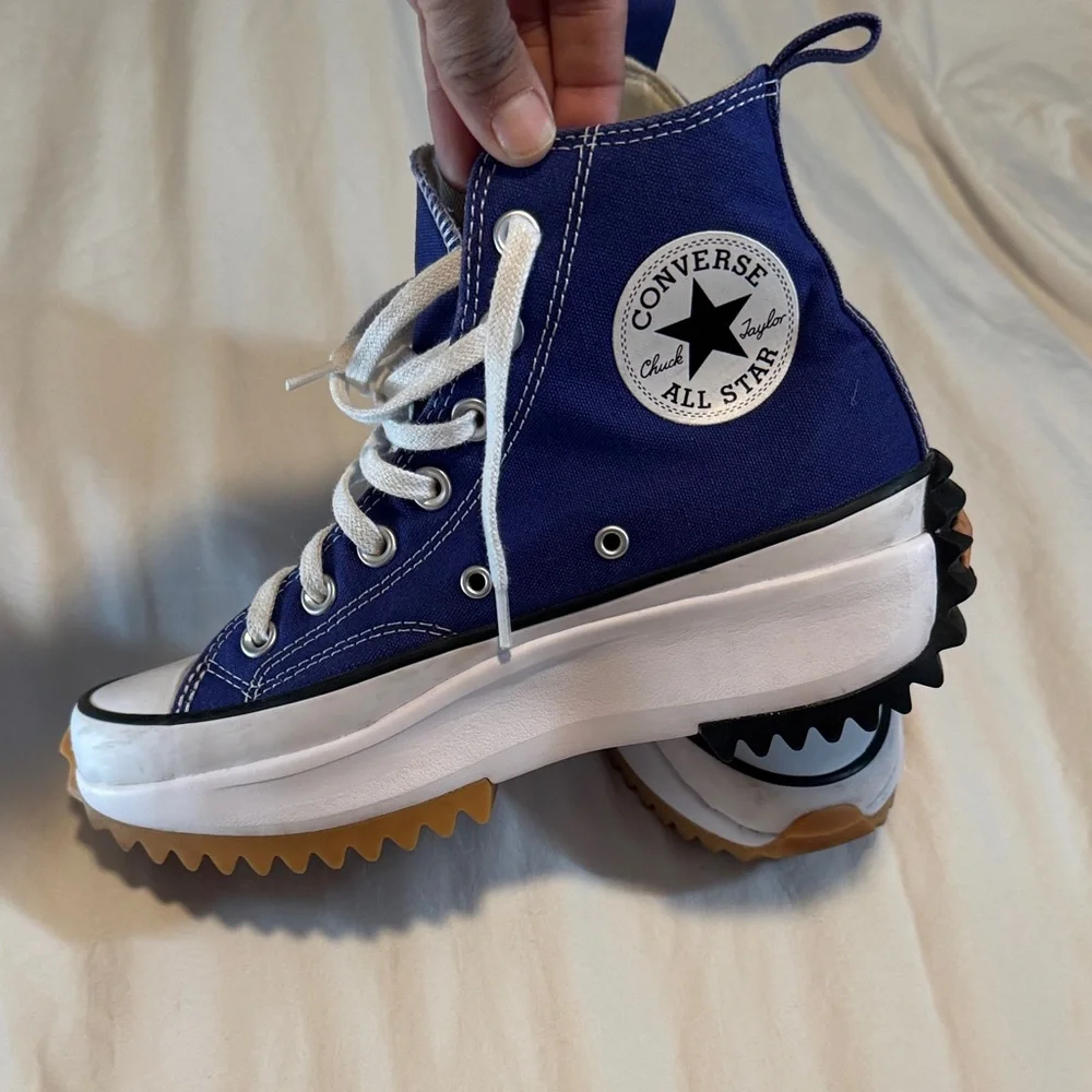 Converse women o men size 5 Royal Blue High-Top Sneakers - Picture 3 of 8
